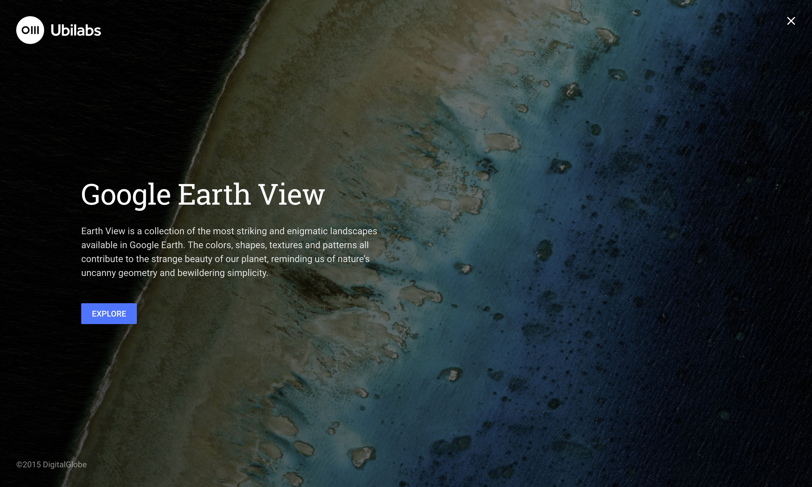Earth View screen 1