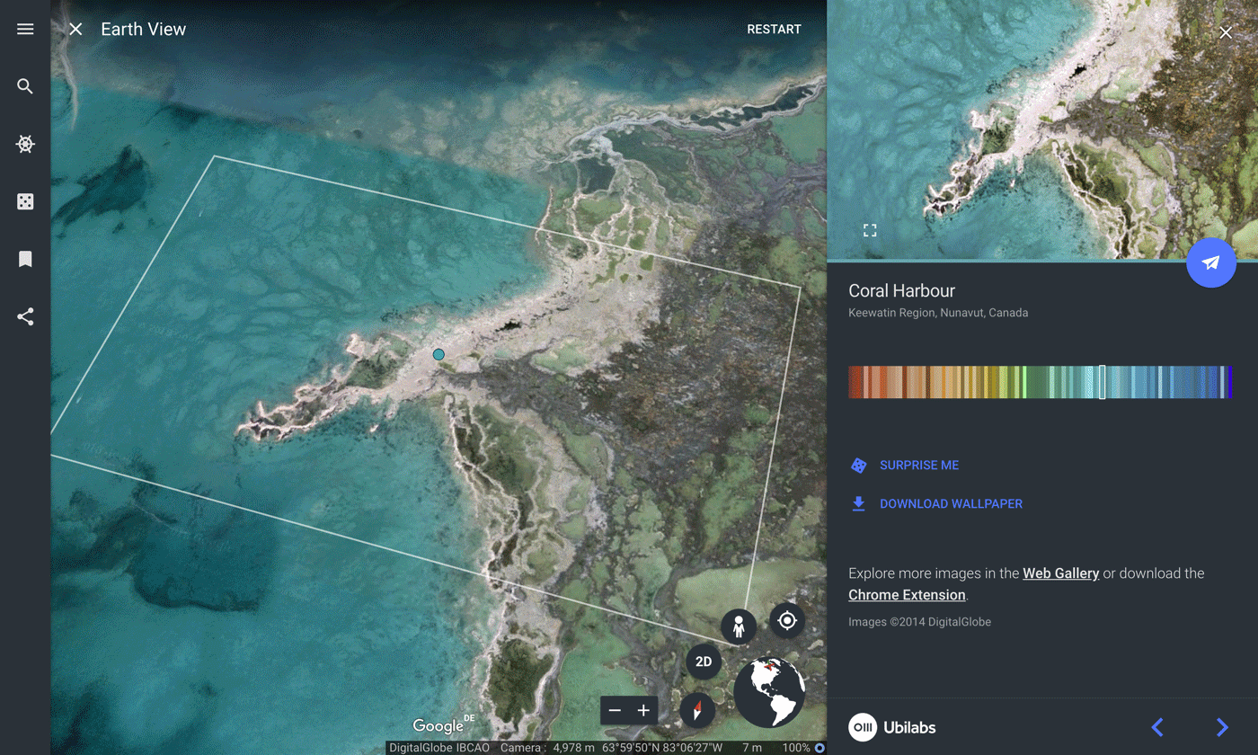 Earth View screen 5